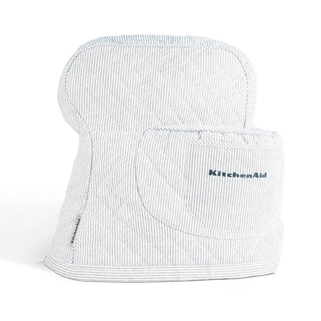 KitchenAid Stand Mixer Cover 14"x18"x10" Ticking Stripe Blue