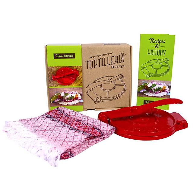 Verve Culture Artisan Tortilleria Kit - 6.5'' Cast Iron Tortilla Press