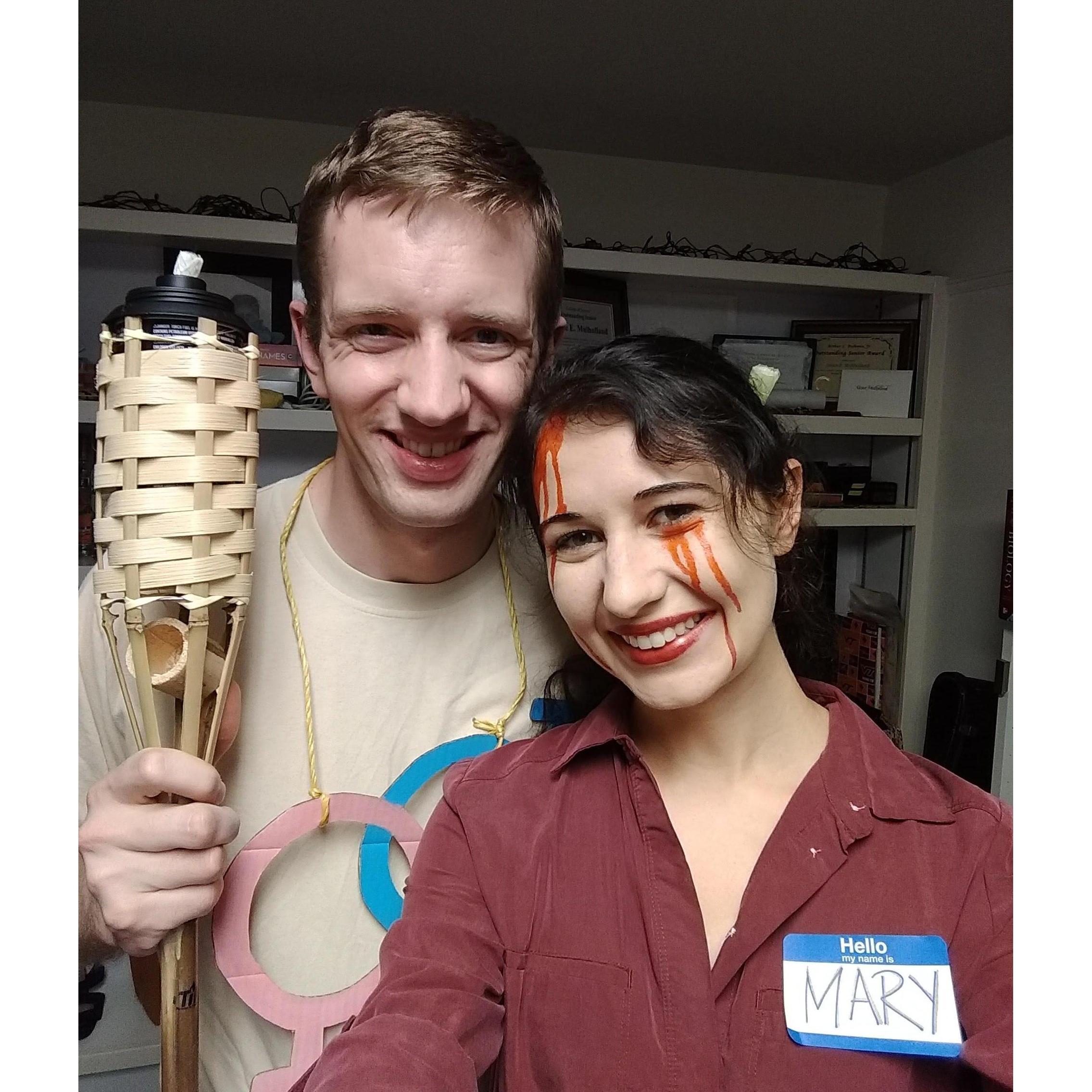House Halloween 2017 ("cocktail party"): Sex on the Beach and Bloody Mary