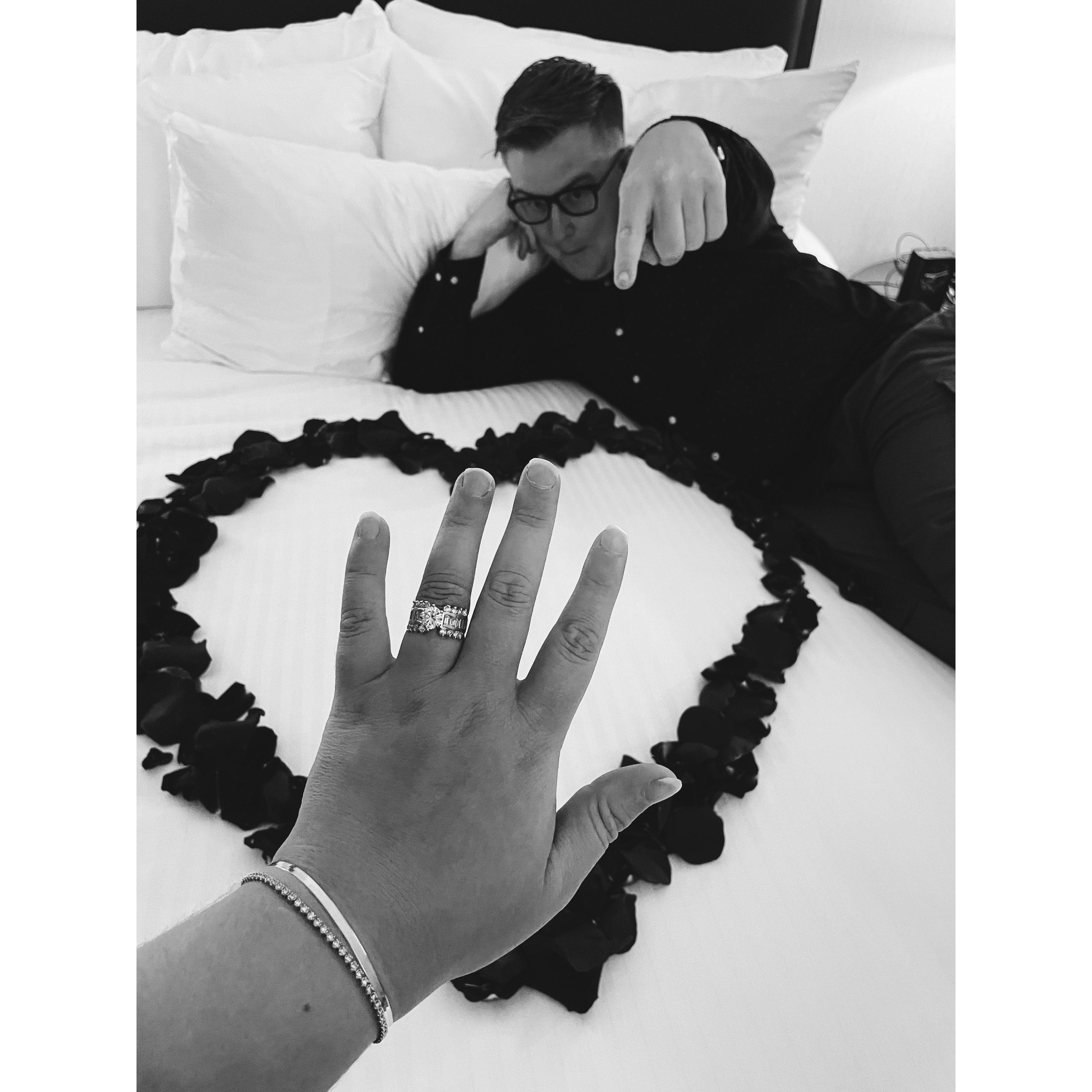 He proposed! Gordon went through lot of effort to make the night perfect and it was. 6/30/2023