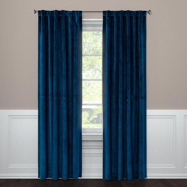 Curtain Panel Velvet Navy 84" - Project 62™