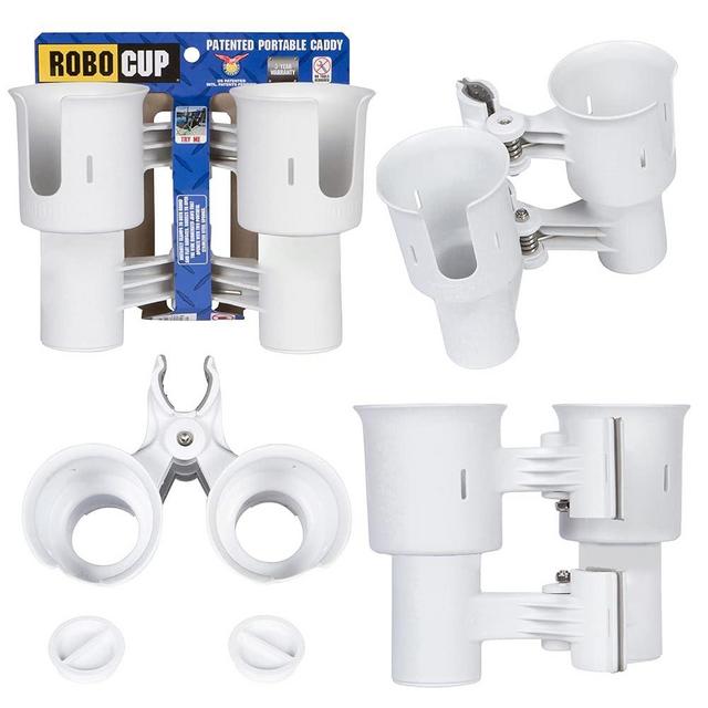 ROBOCUP, Best Cup Holder for Drinks, Fishing Rod/Pole, Boat, Beach Chair, Golf Cart, Wheelchair, Walker, Drum Sticks, Microphone Stand