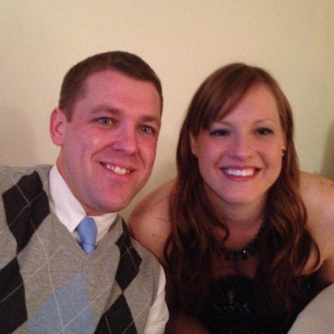 At Craig's wedding!  (About two months before we weren't just friends anymore!)