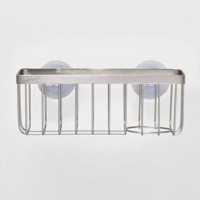 Stainless Steel Large Suction Sink Caddy Silver - Made By Design™