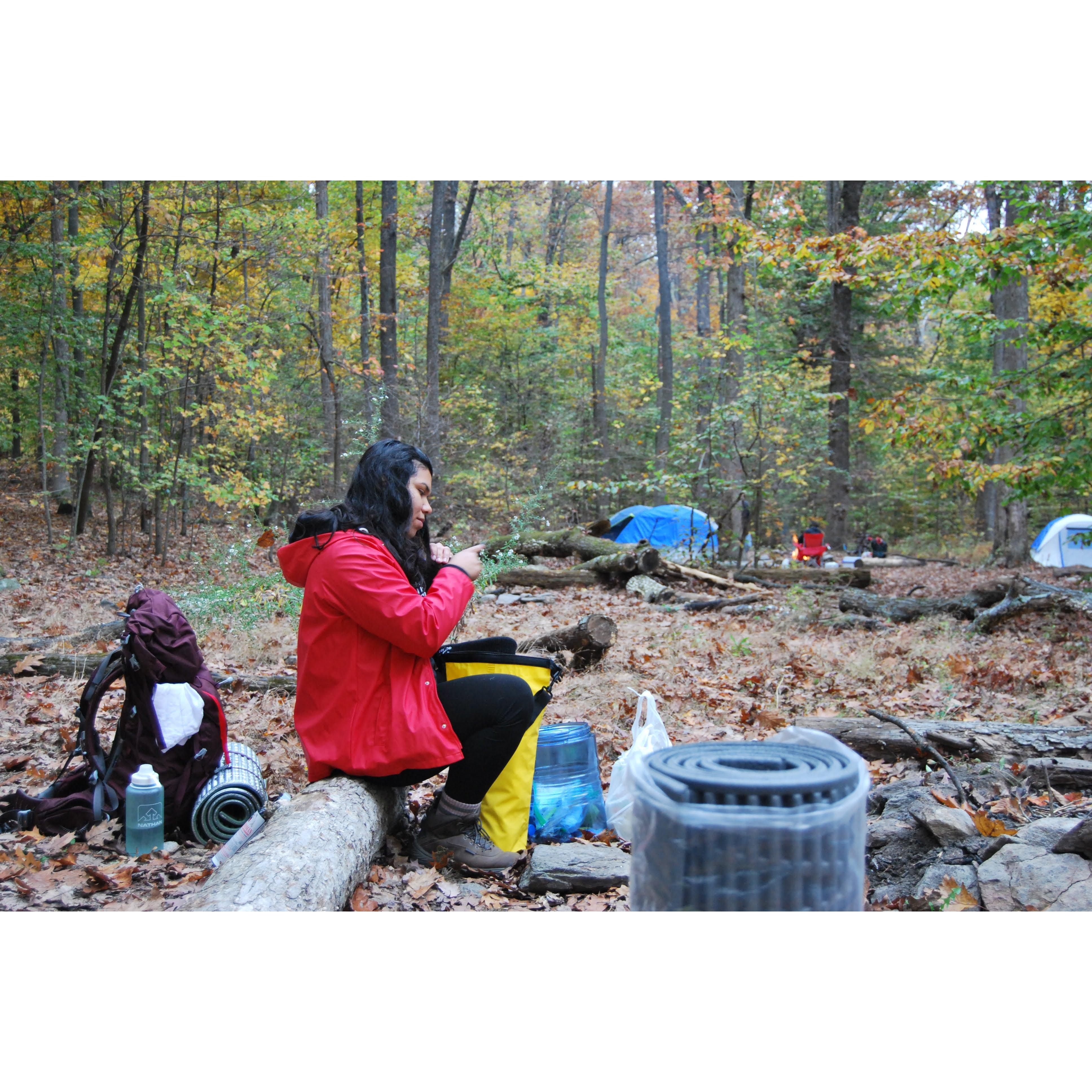October 2020. Backpacking on the Maryland section of the Appalachian trail.