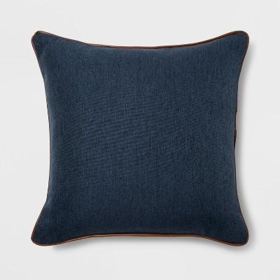 Leather Piping Square Throw Pillow - Threshold™