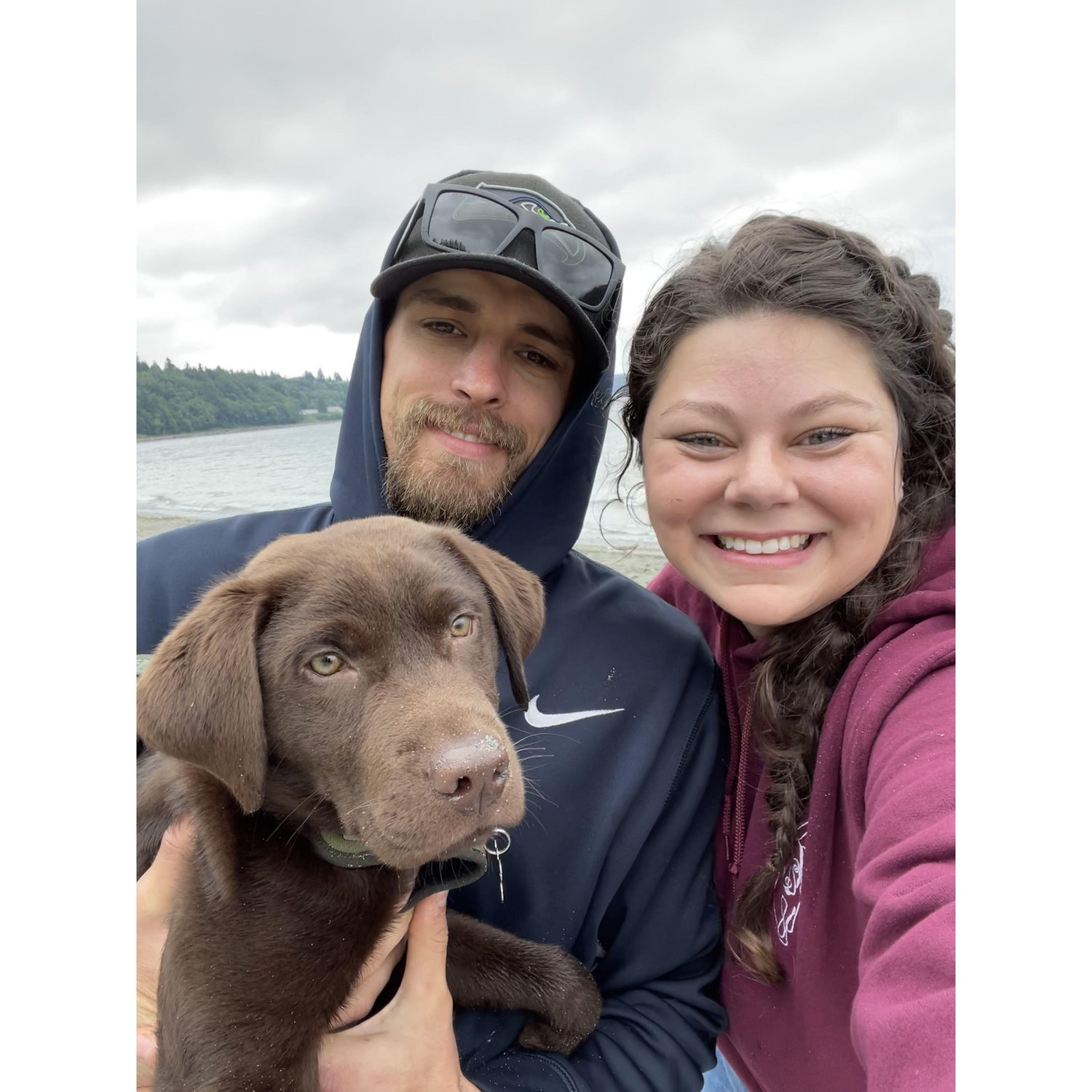 Timber's first beach day!