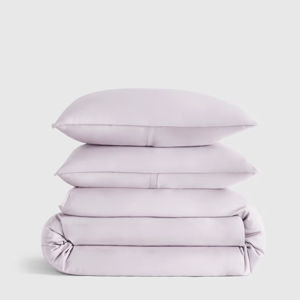 Bamboo Duvet Cover Set w/ Shams - Full/Queen in Orchid