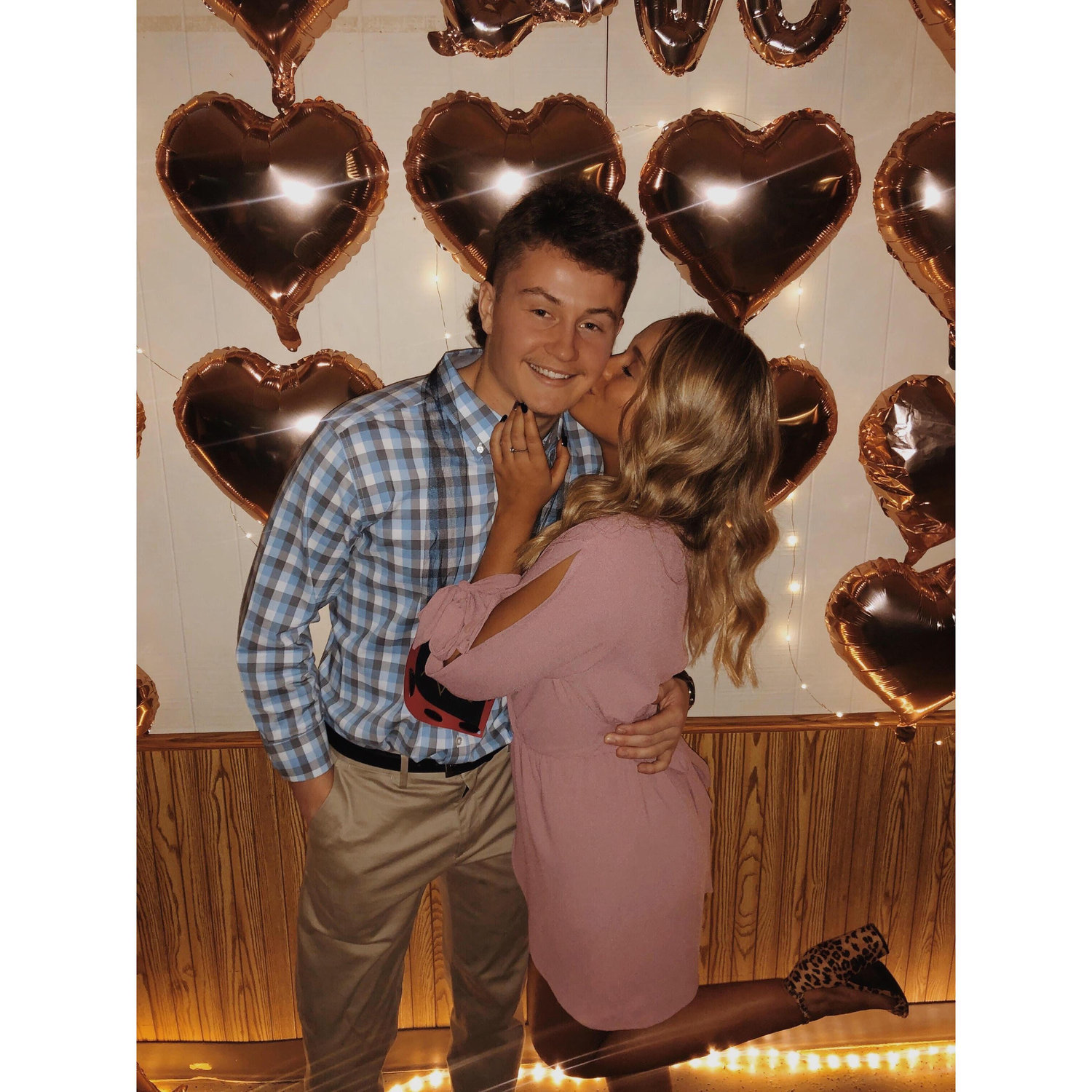 Gunnar and Taylor's first sorority date party in 2020.