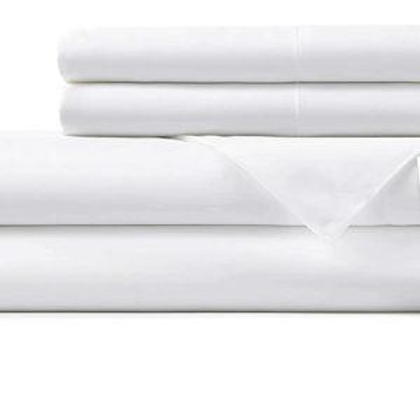 Hotel Sheets Direct 4 Piece Bed Sheet Set King Size, 100% Viscose Derived from Bamboo Sheets Set with 2 Pillowcases, Cooling & Breathable Luxury Bedding, Moisture-Wicking & Silky Soft Texture, White