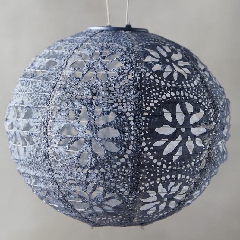 Floral Lace Solar Lantern