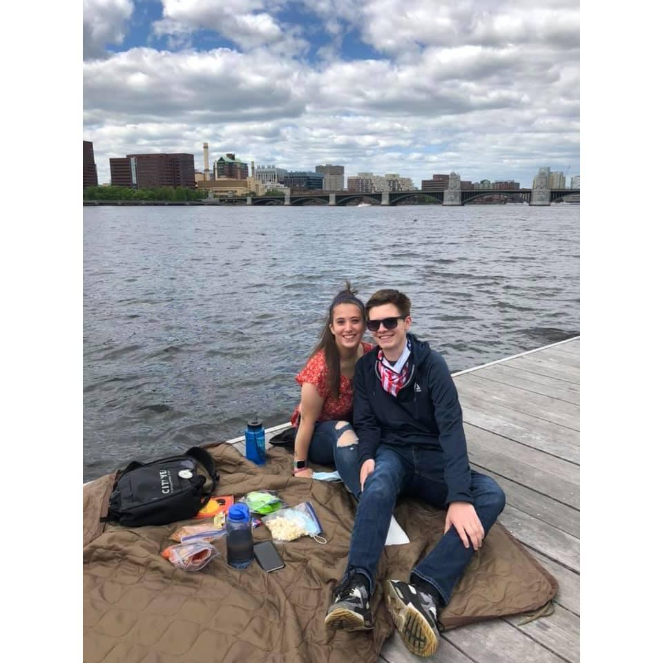 Picnics by the charles are a favorite of ours