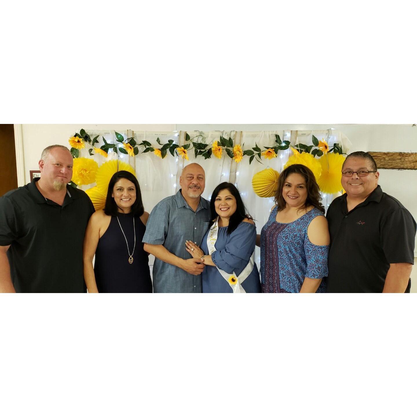My elementary friends and their other half at our Wedding Shower 06/23. So blessed they attended!