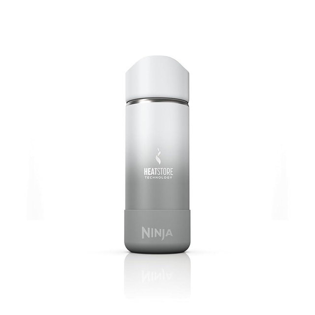 Ninja, Travel Mug, Sip Perfect 16oz, Brings Hot Drinks to Sippable Temperature in Minutes, Stainless Steel, Leak Proof, Dishwasher Safe, Metal Insulated Tumbler, White, DW1603WH