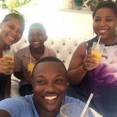 Sipping some Passion fruit juice while we scout wedding venues.  A great end to Kam's Dominican summer vacay.
