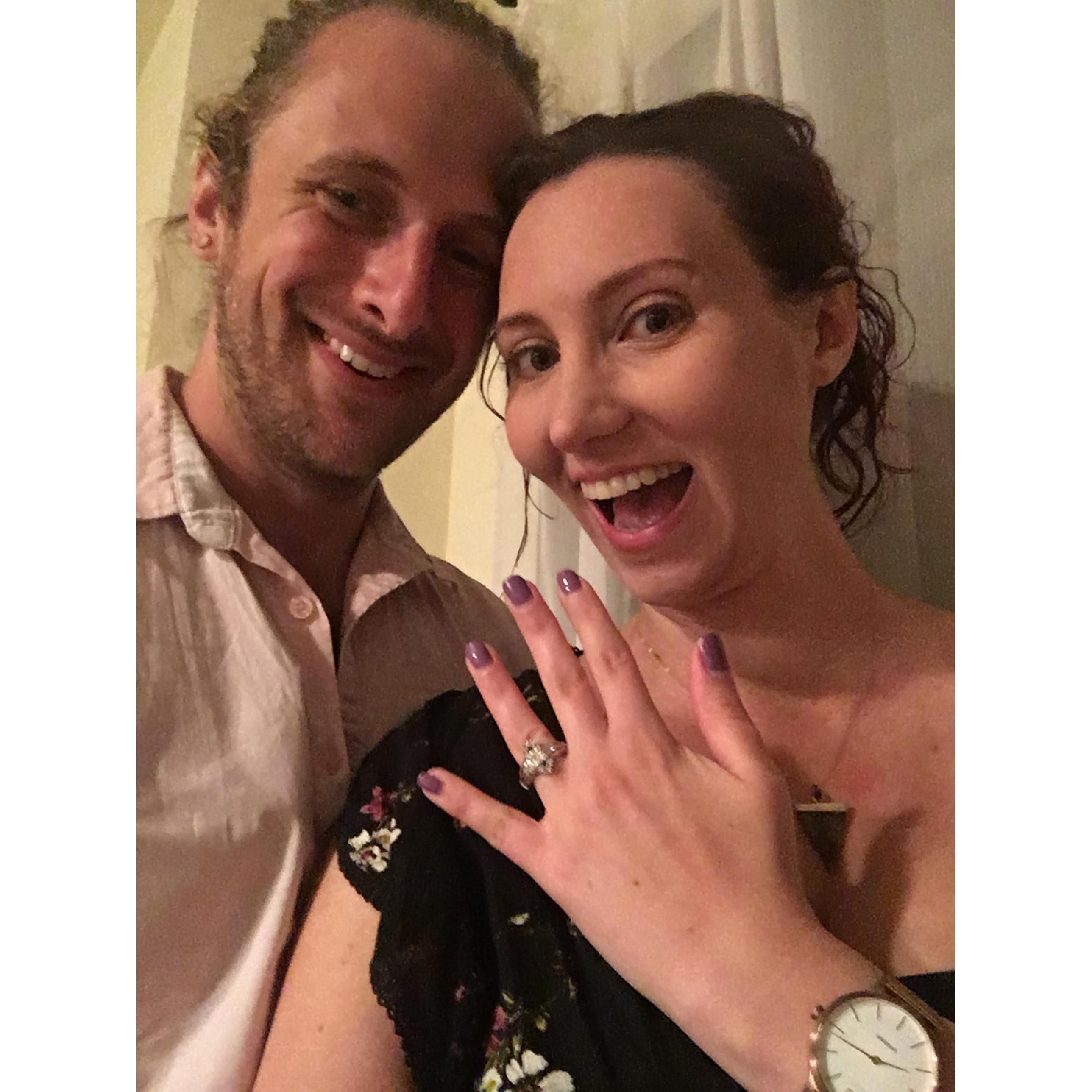 Jodi said yes while on vacation in Aruba!