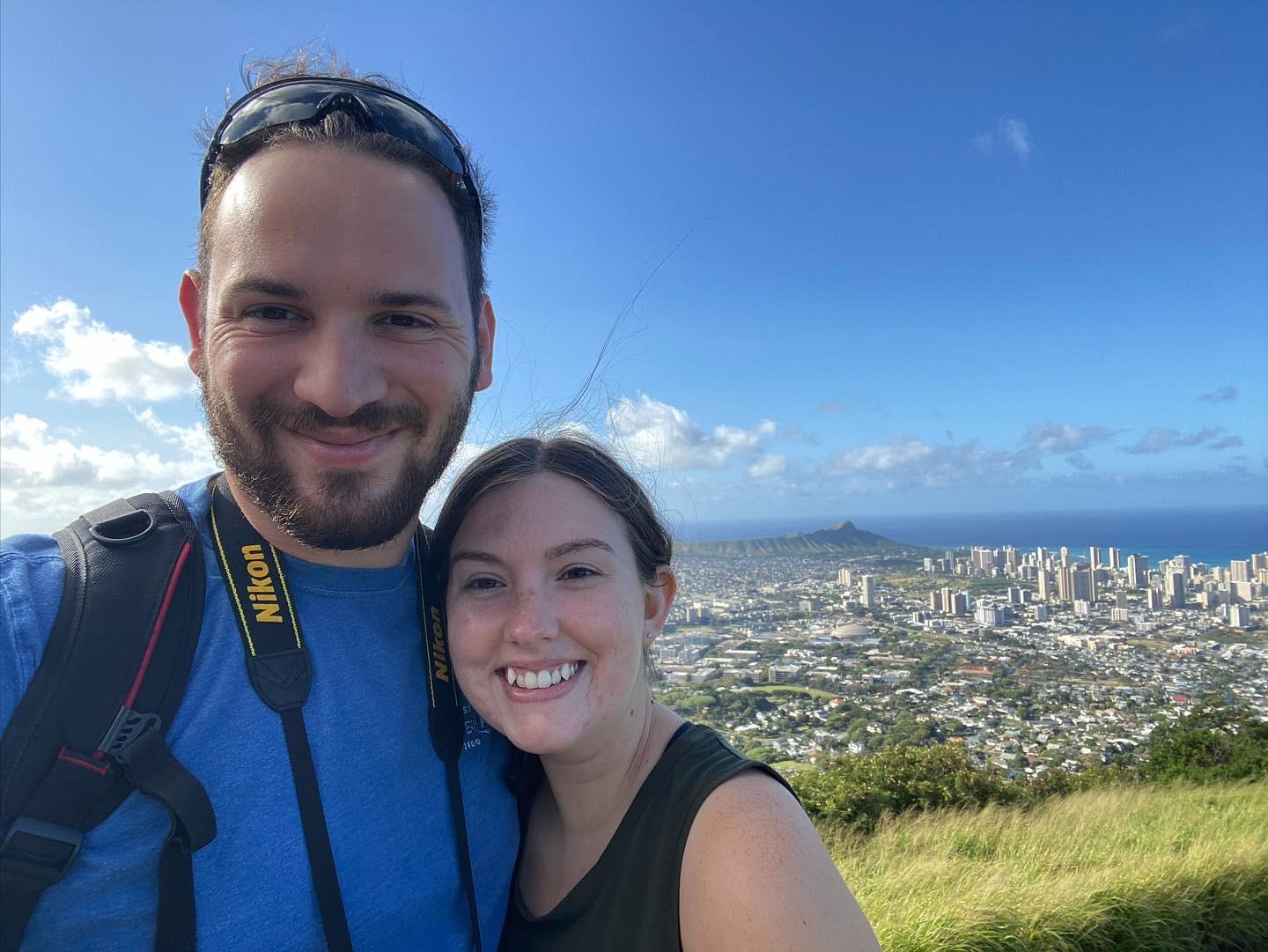 At the Pu'u 'Ualaka'a lookout in Oahu