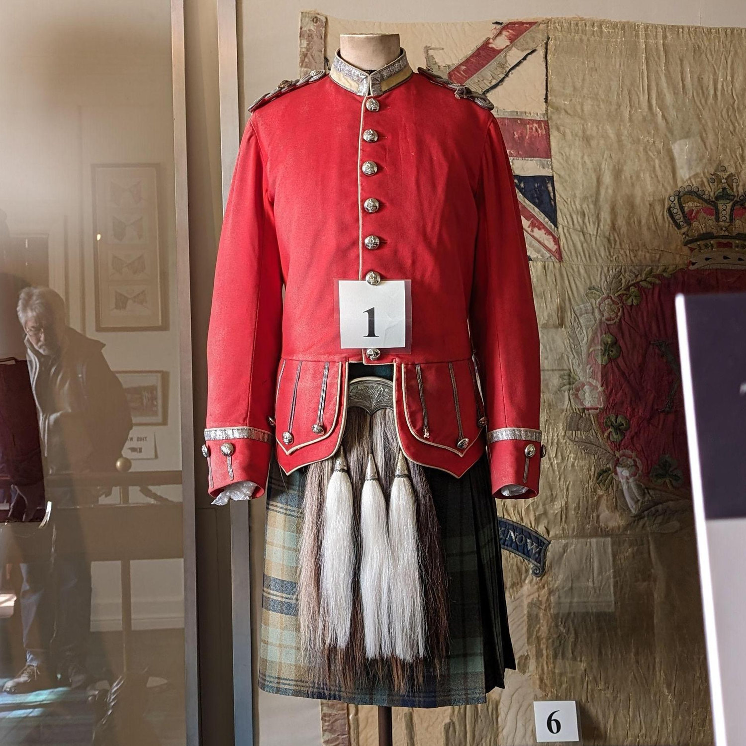 A hatless military uniform.