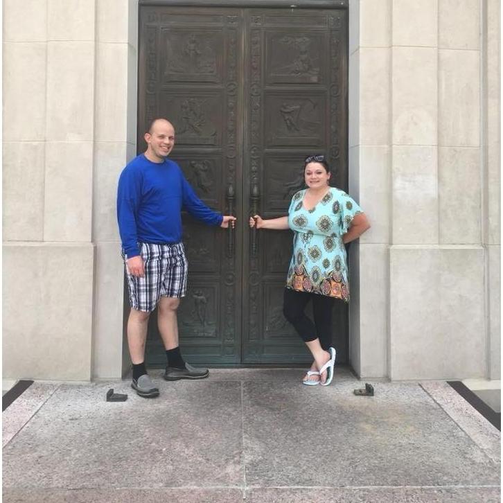 Kate and John in Waco, TX visiting Karl and Marlaina Kloepfer in 2018.