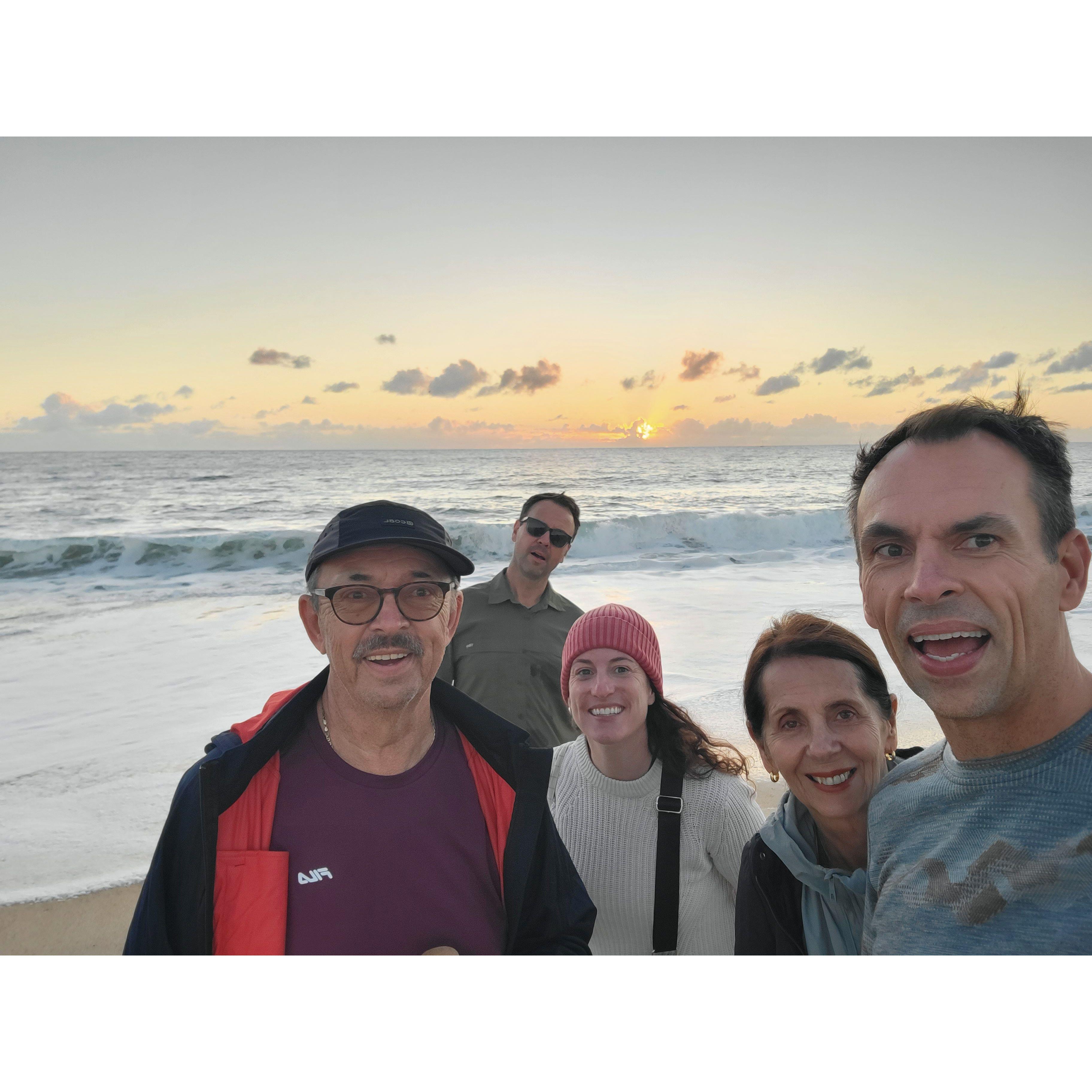Hoping for big waves in Nazare, Portugal