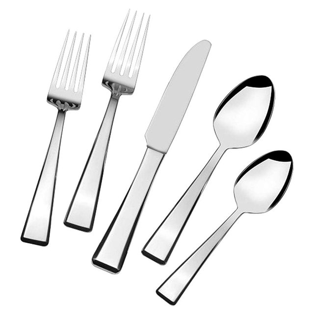 Mikasa Kirkland 65-Piece Flatware Set, Silver
