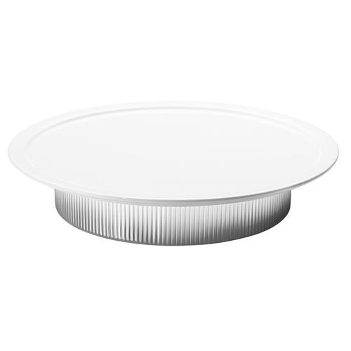 Georg Jensen Bernadotte Modern Classic White Porcelain Stainless Steel Serving Plate