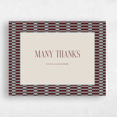 Blue Sage Wedding Thank You - Jody Landscape