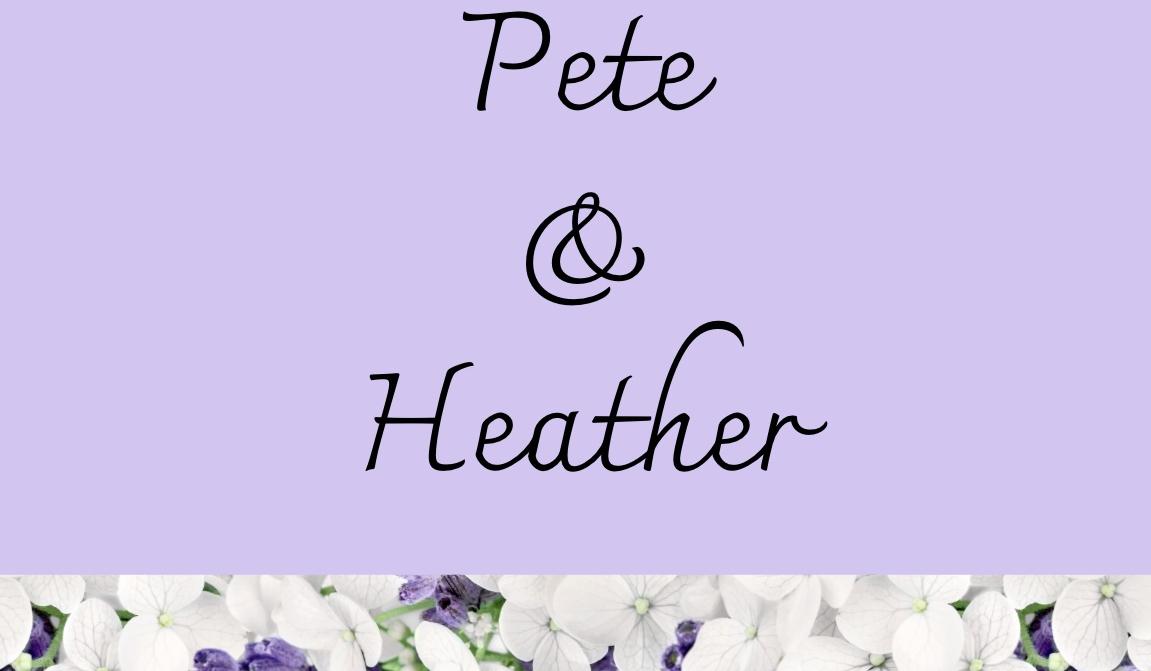 The Wedding Website of Heather Shepard and Pete Gonzales