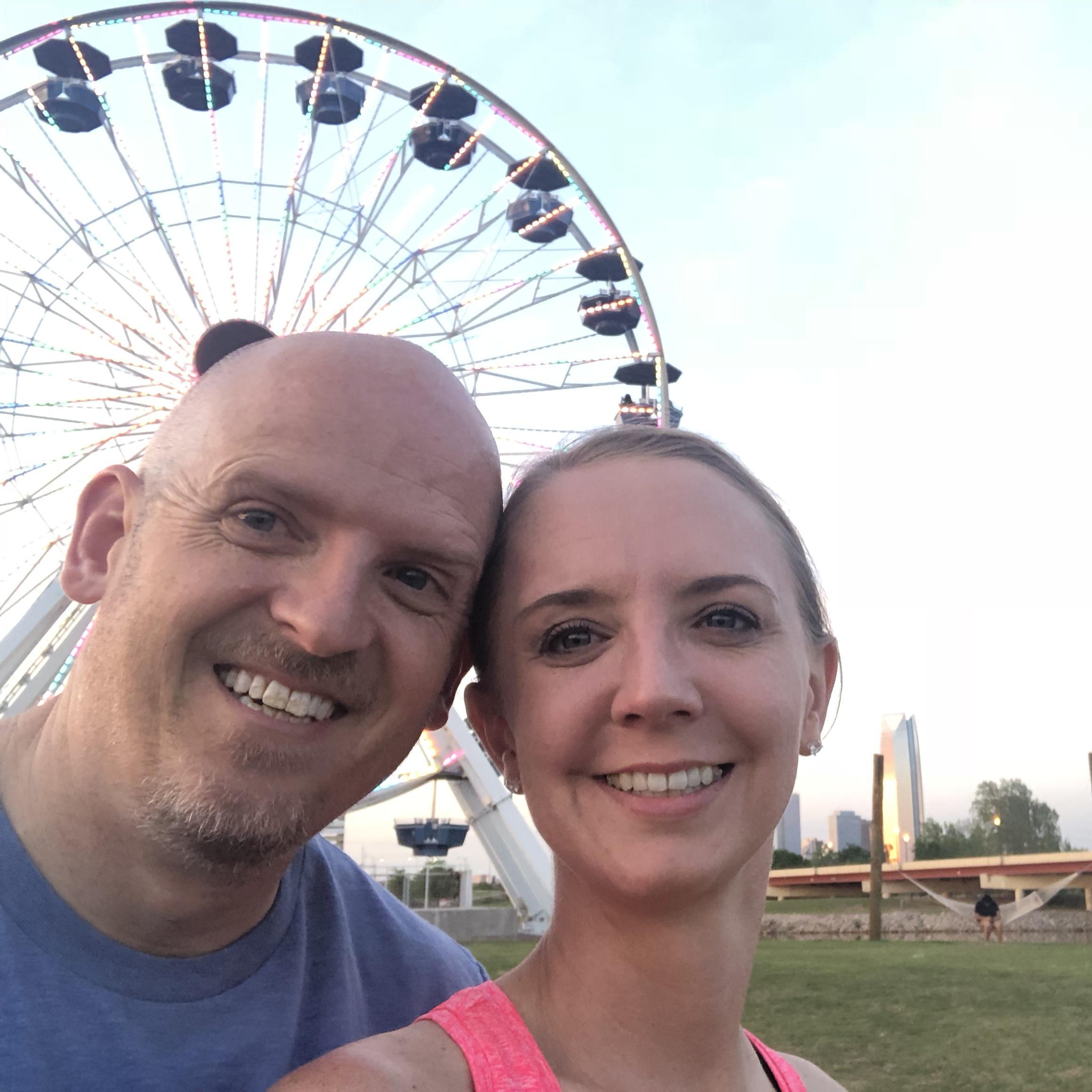 A nice bike ride and a Ferris Wheel near downtown OKC.