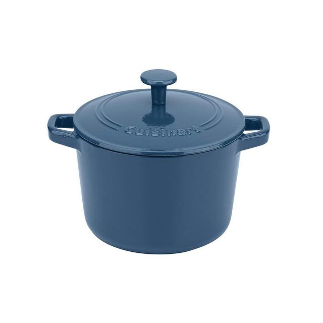 Chefs Classic Enameled Cast Iron 3-Qt. Round Covered Casserole