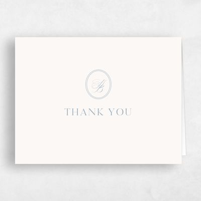 Powder Blue Wedding Thank You - St Anne Landscape