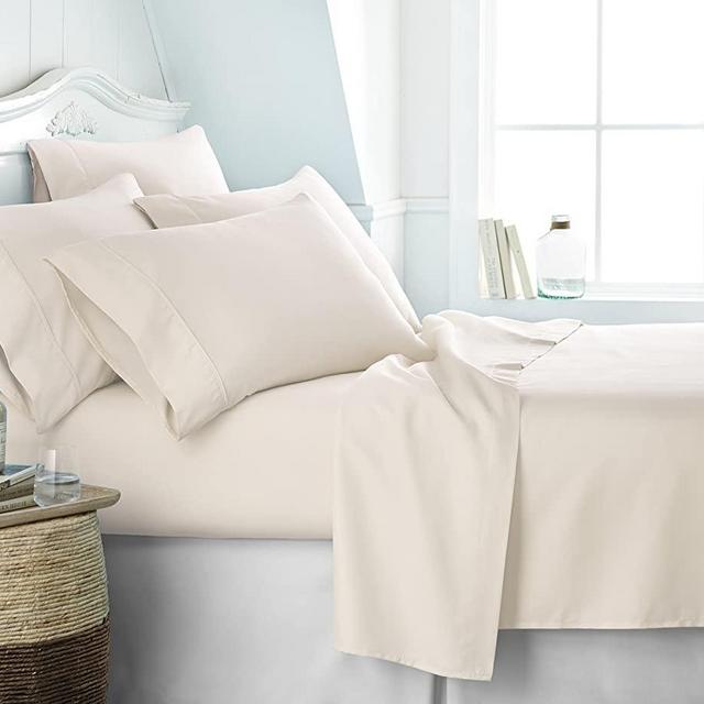 Simply Soft 6 Piece Sheet Set, Queen, Ivory