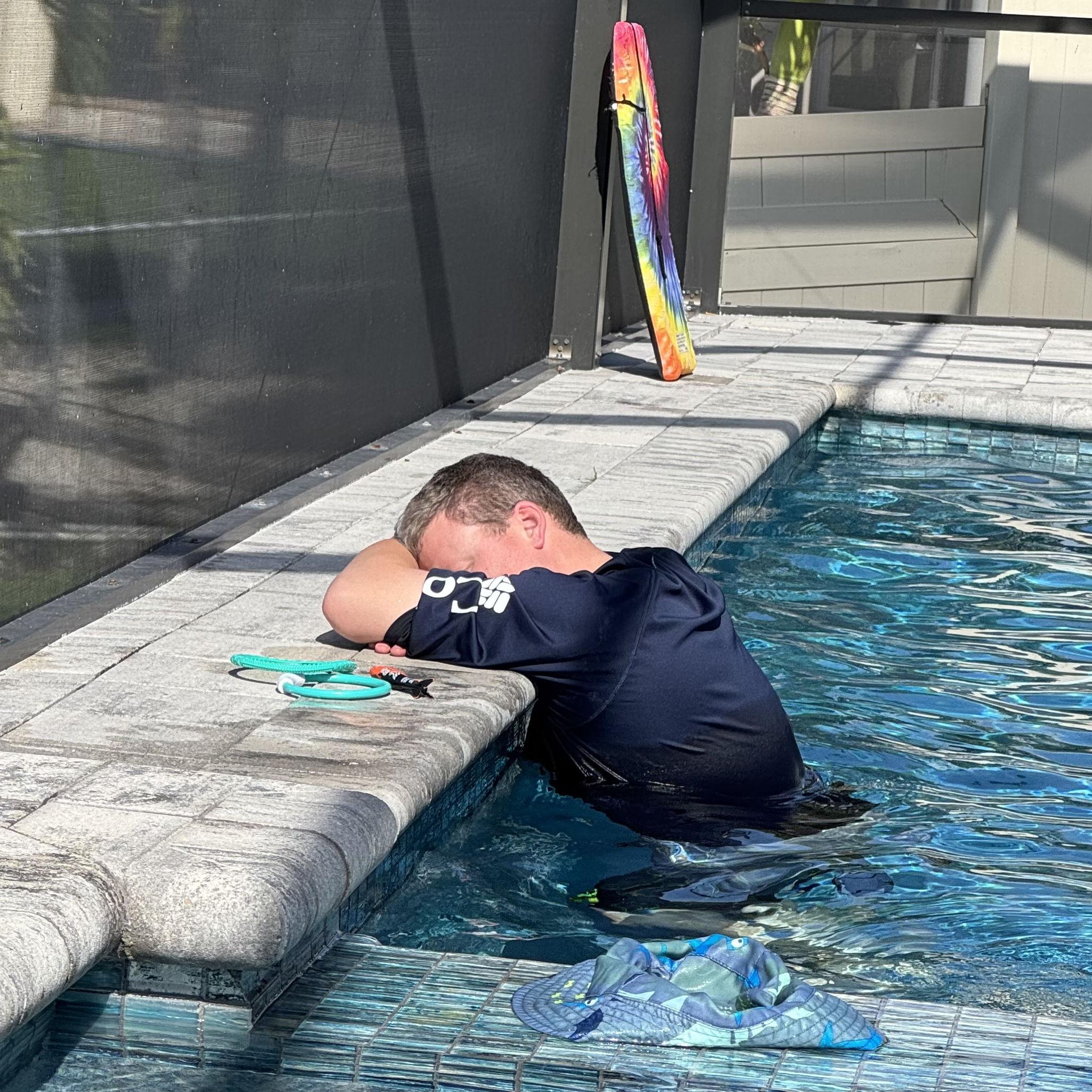 What Nick excels at doing on vacation or not.