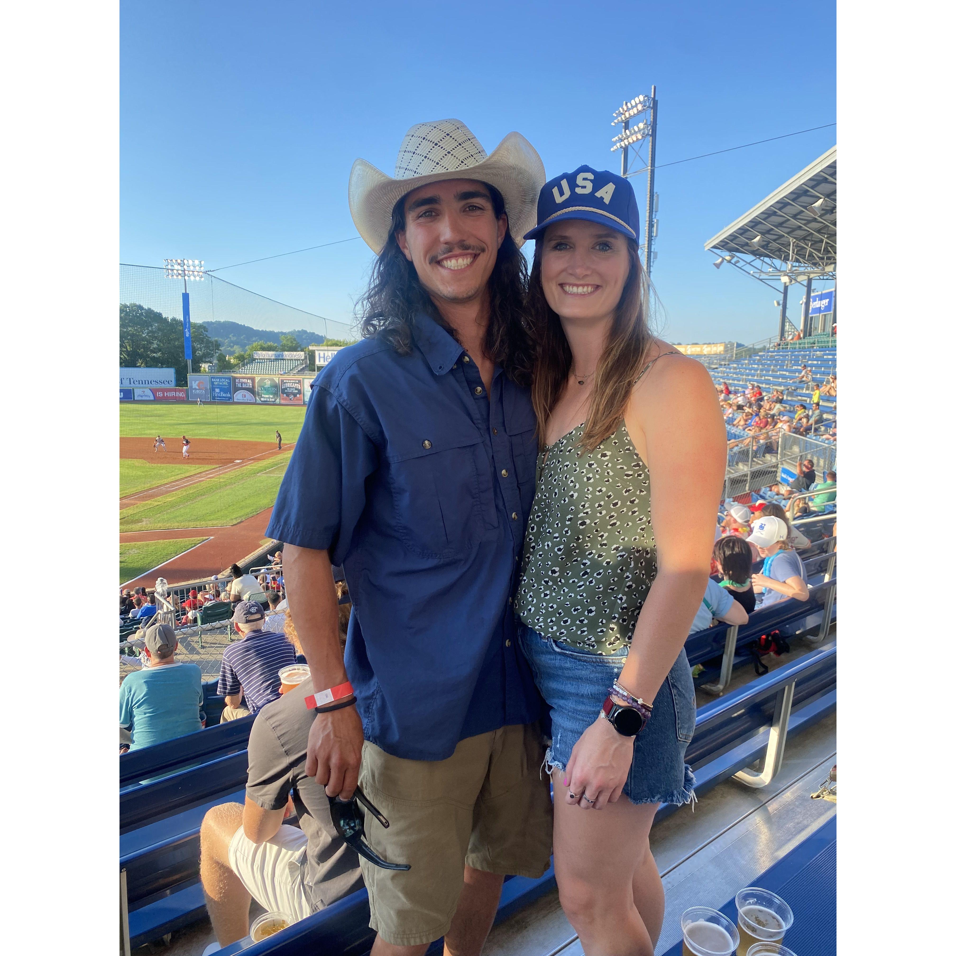 First Tennessee Wrecker baseball game together