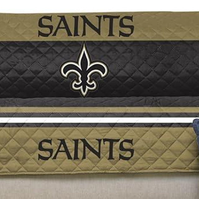 Pegasus Sports NFL Unisex NFL Sofa Couch Reversible Furniture Protector with Elastic Straps, 75-inches by 110-inches