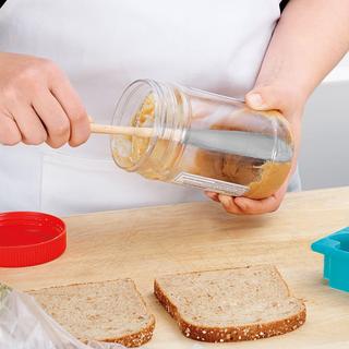 Flex-Core Silicone Jar Scraper with Wood Handle