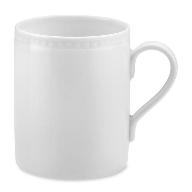 Apilco Beaded Hemstitch Porcelain Mug, Each