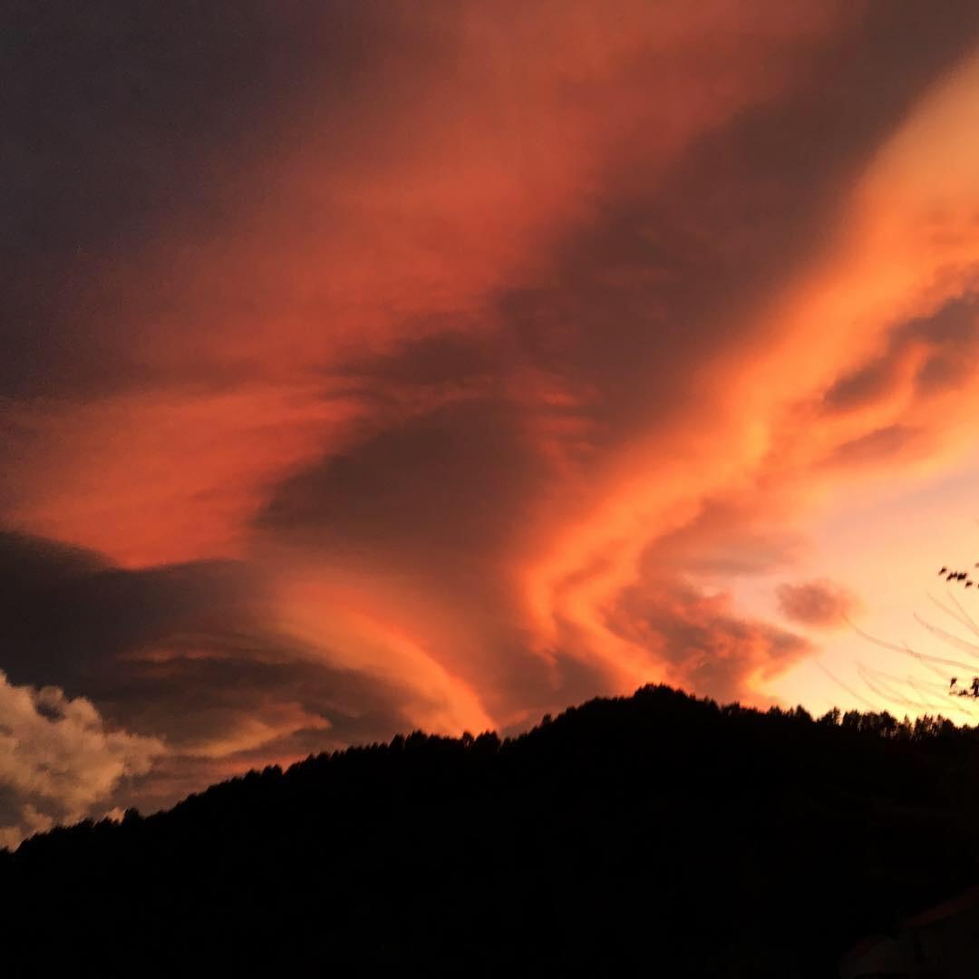 Magical sunset in Poggio-di-Nazza