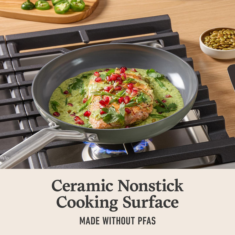 Calphalon, Ceramic Nonstick 2-Piece Fry Pan Set | Zola