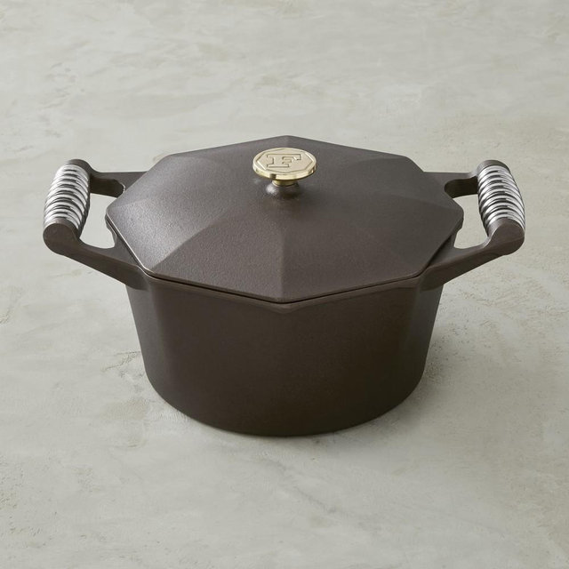 FINEX Seasoned Cast Iron Dutch Oven, 5-Quart
