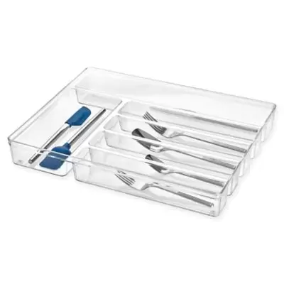 iDesign's® 6-Compartment Cutlery Drawer Organizer
