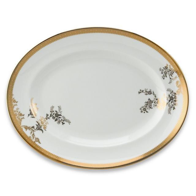 Vera Wang Wedgwood® Lace Gold 13.75-Inch Oval Platter
