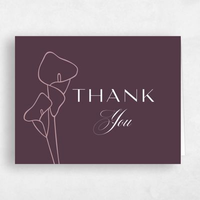 Multi-Colored Wedding Thank You - Calle Landscape