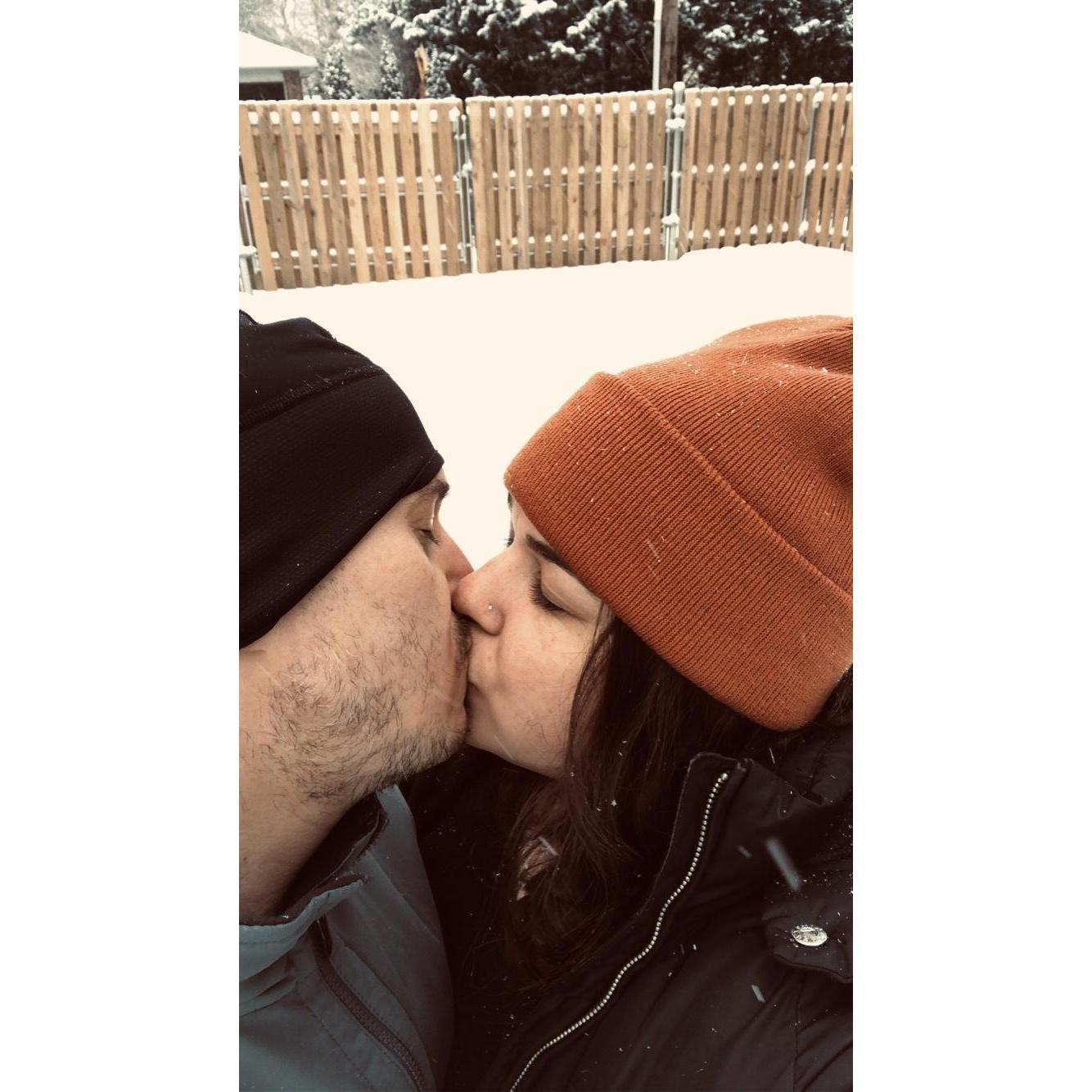 Our first snow together!