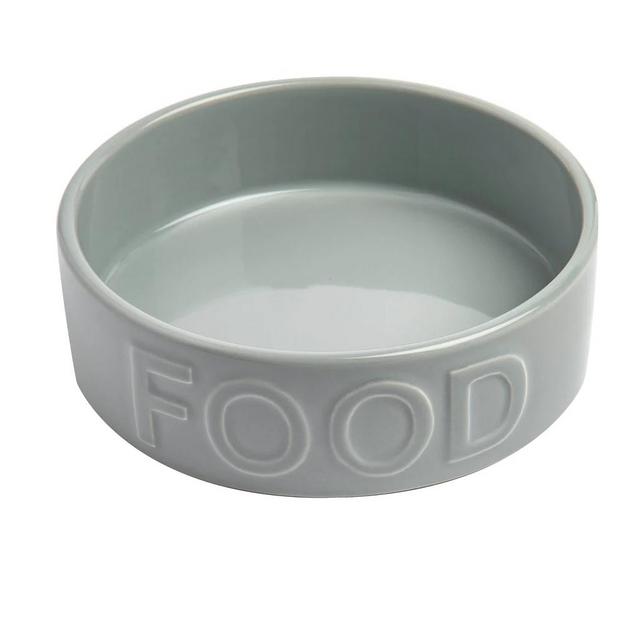 CLASSIC FOOD GREY PET BOWL - LARGE