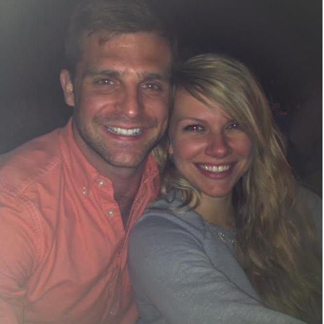 May 2014 - Our first picture together ever at an outdoor film festival.