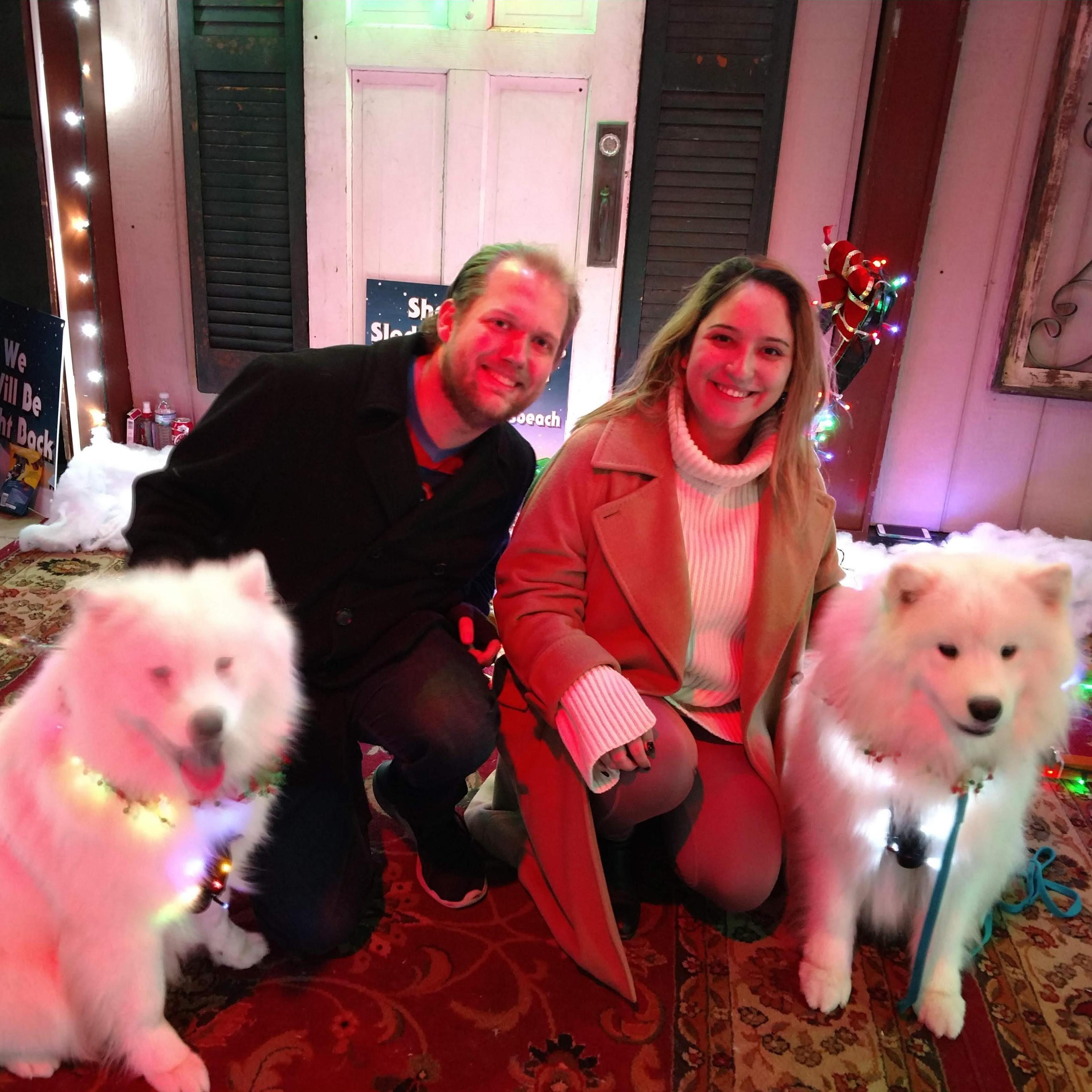 Their first holiday season together, the couple went to see the light show at Jones Beach, a wedding-venue-connection neither of them realized until out typing this caption.
