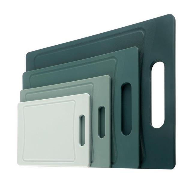 COOK WITH COLOR Plastic Cutting Boards - Set of 4 Kitchen Cutting Board Set - XL, Large, Medium and Small Cutting Boards Non Slip Kitchen Essentials