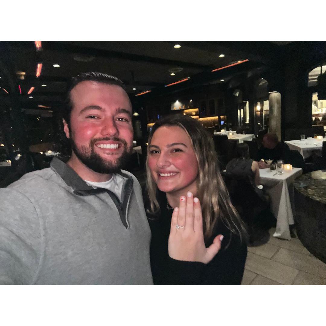 The night we got engaged