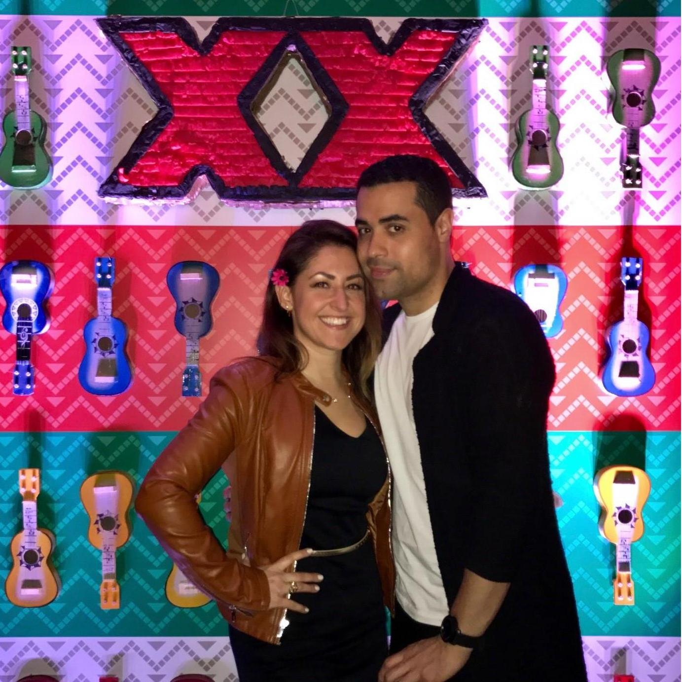 First month of dating, Dos Equis party April 2017